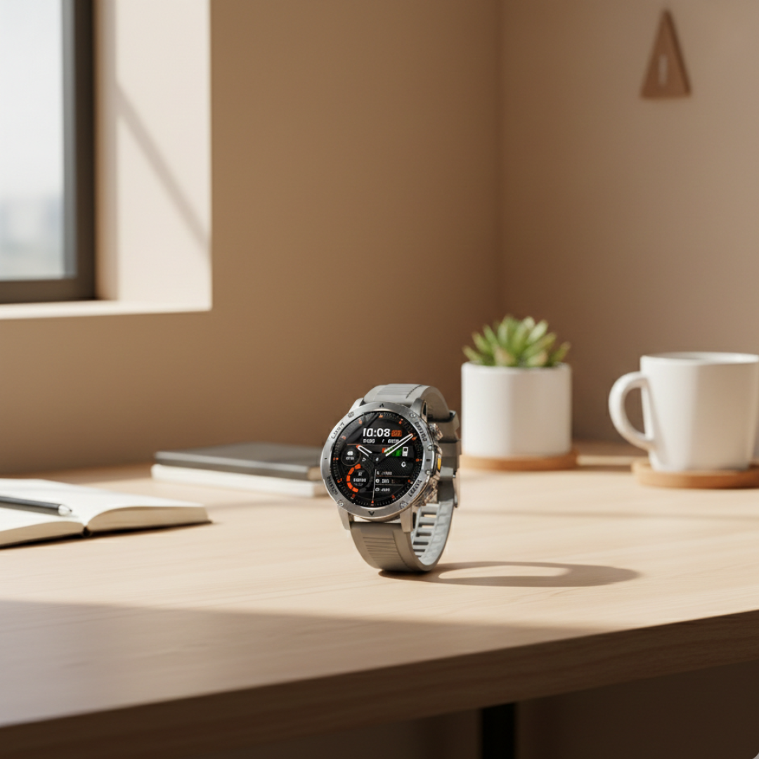 Rugged Outdoor Smartwatch – Waterproof Tactical Watch with Long Battery Life