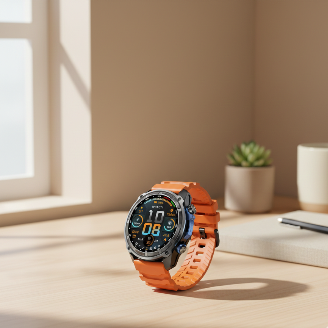 Outdoor GPS Smartwatch with Offline Maps – Waterproof Activity Watch