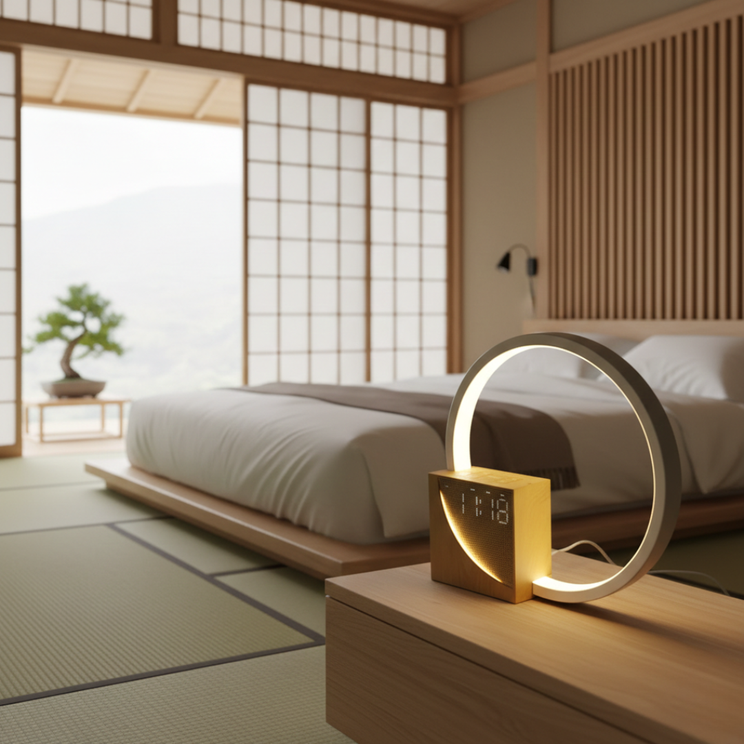 Touch Bedside Lamp with White Noise