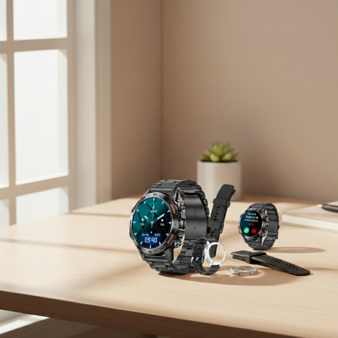 Waterproof Smartwatch with Bluetooth Calling – Durable Everyday Smart Watch