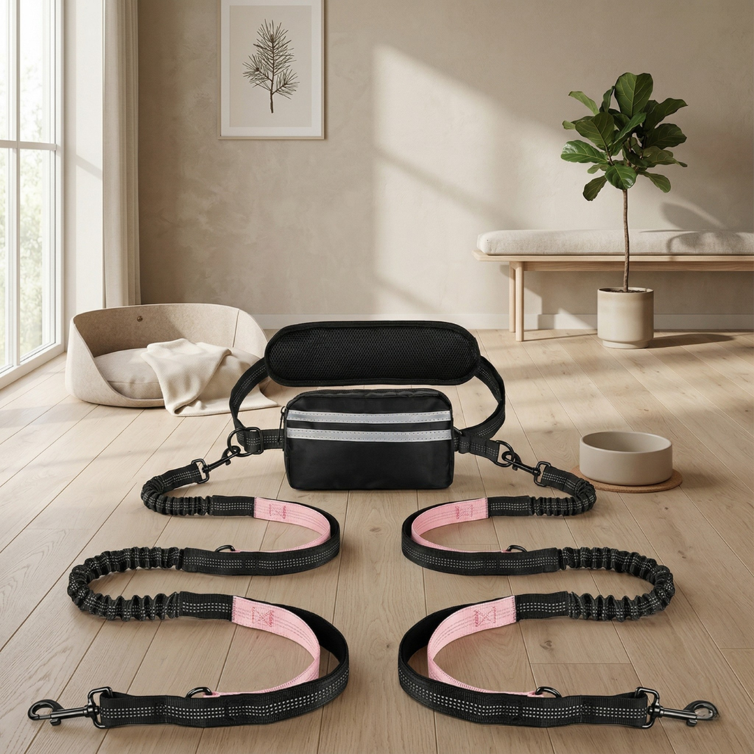 Hands-Free Dog Leash with Pouch