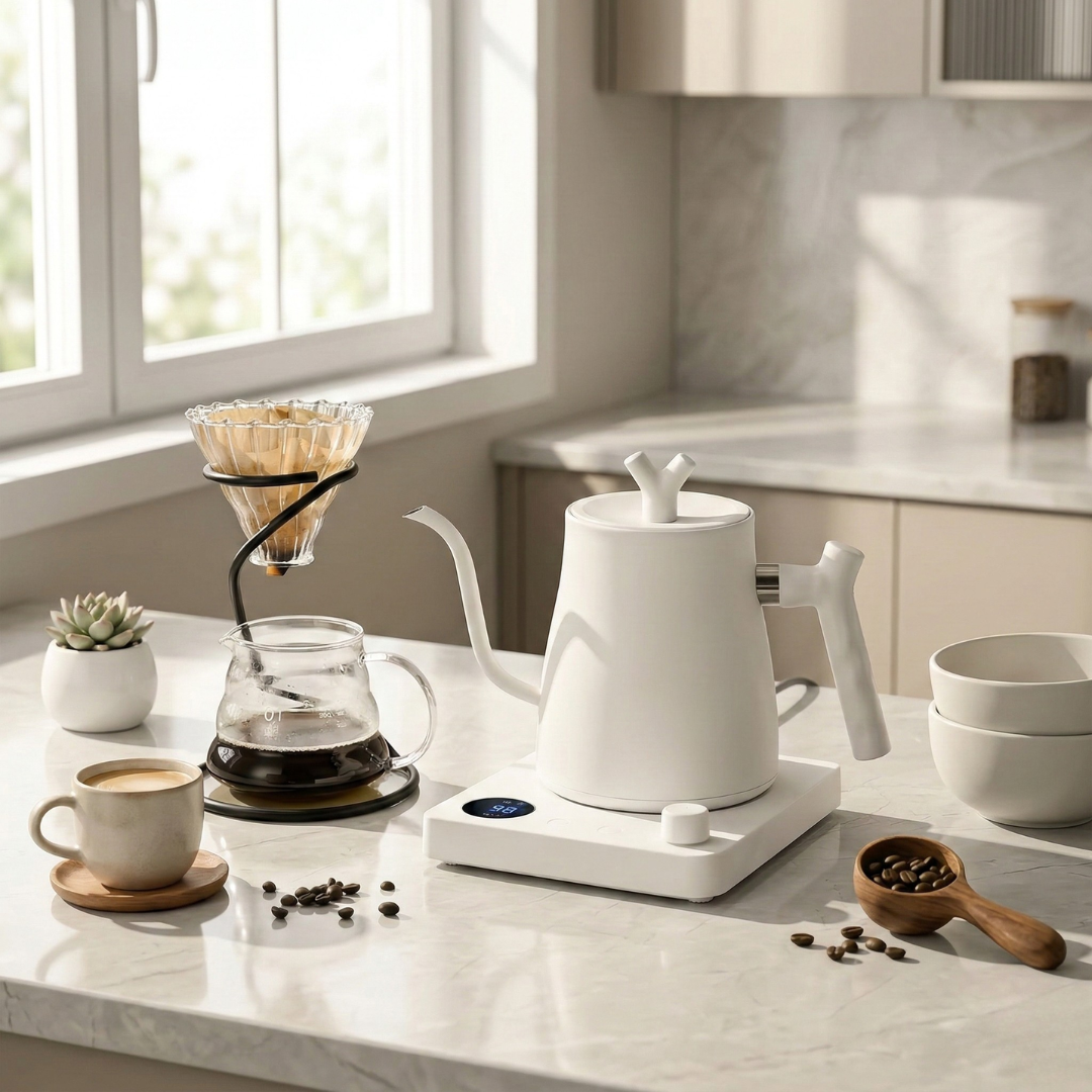 Electric Gooseneck Kettle with Temperature Control