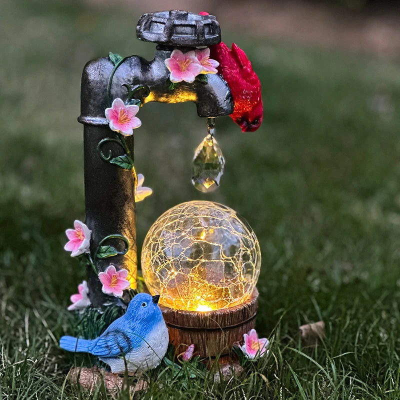 Solar Cardinal Garden Statue
