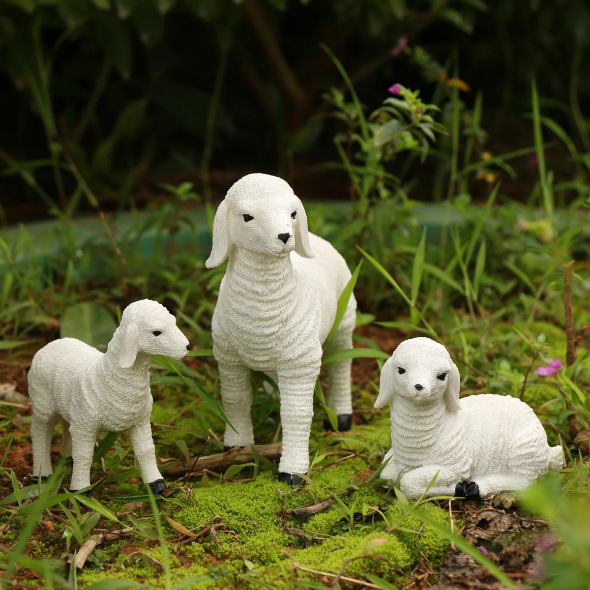Mini Lamb Garden Figurine