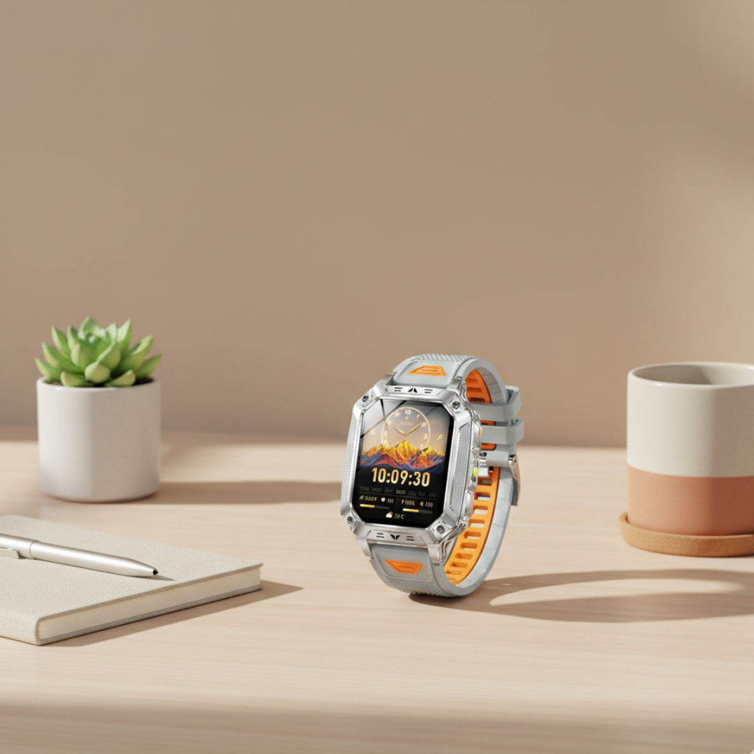 Outdoor Fitness Smartwatch with AMOLED Display – Waterproof Activity Tracker