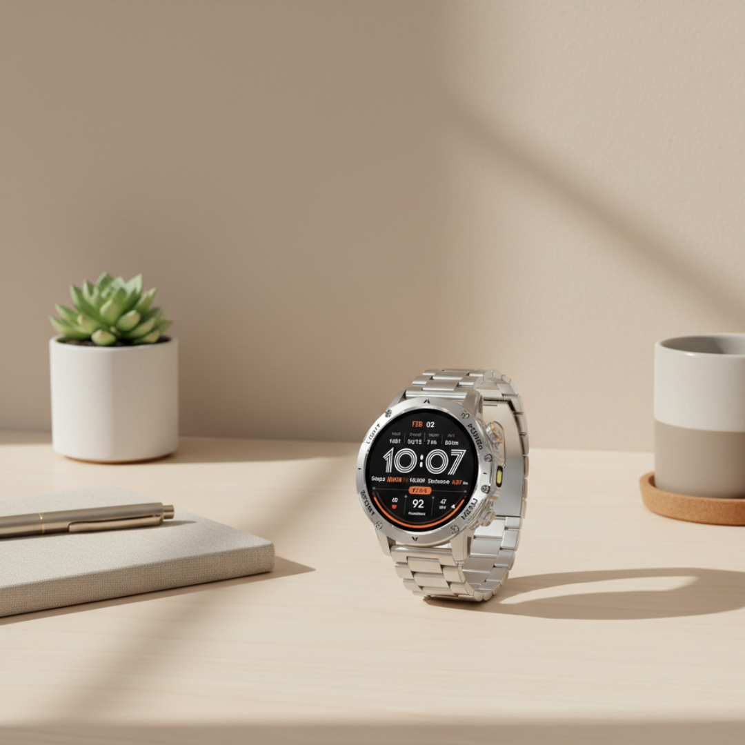 Rugged Outdoor Smartwatch – Waterproof Tactical Watch with Long Battery Life