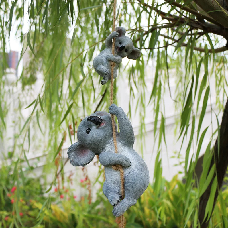 Koala Garden Swing Figurine