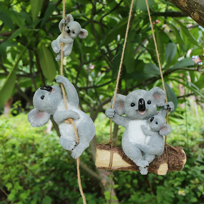 Koala Garden Swing Figurine