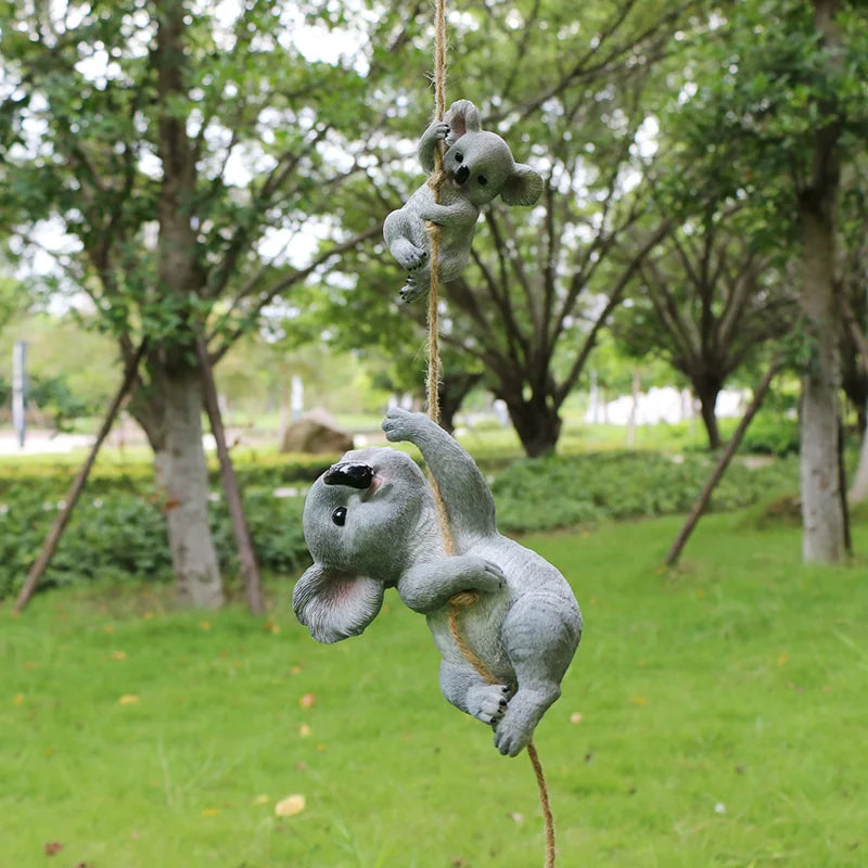 Koala Garden Swing Figurine